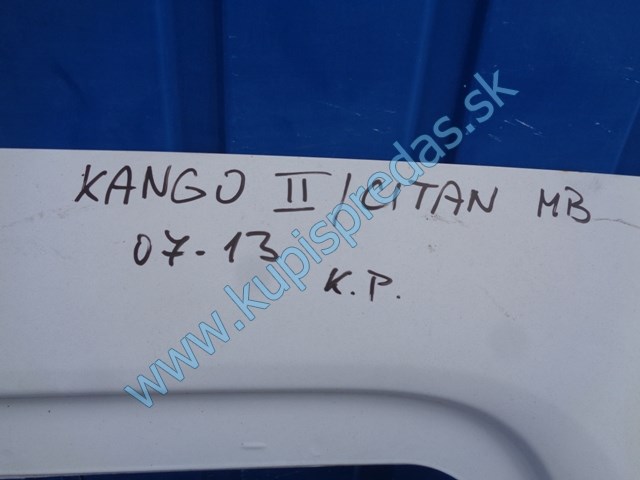 pravé zadné odsuvné dvere na renault kangoo II, 